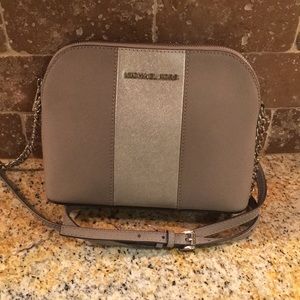 Michael Kors Silver Crossbody Bag